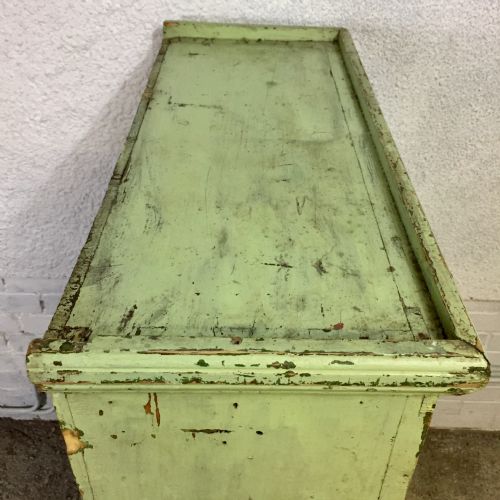 EAST EUROPEAN ORIGINAL PAINTED PINE CUPBOARD - ADDITIONAL PHOTO 2