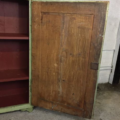 EAST EUROPEAN ORIGINAL PAINTED PINE CUPBOARD - ADDITIONAL PHOTO 8