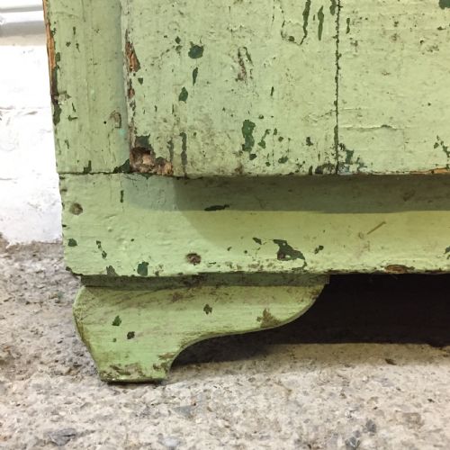 EAST EUROPEAN ORIGINAL PAINTED PINE CUPBOARD - ADDITIONAL PHOTO 9
