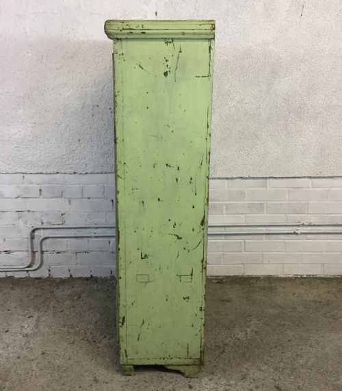 EAST EUROPEAN ORIGINAL PAINTED PINE CUPBOARD - ADDITIONAL PHOTO 10