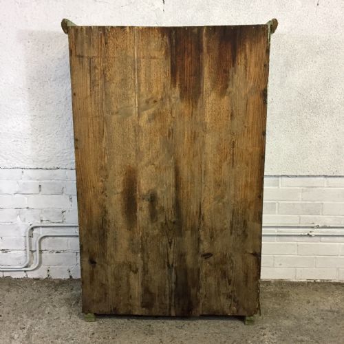 EAST EUROPEAN ORIGINAL PAINTED PINE CUPBOARD - ADDITIONAL PHOTO 12