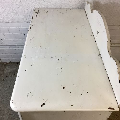 ORIGINAL PAINTED VICTORIAN PINE CHEST OF DRAWERS - ADDITIONAL PHOTO 3