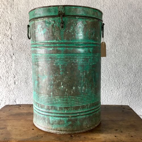CIRCA 1900 STORAGE BIN WITH ORIGINAL PAINT - ADDITIONAL PHOTO 1