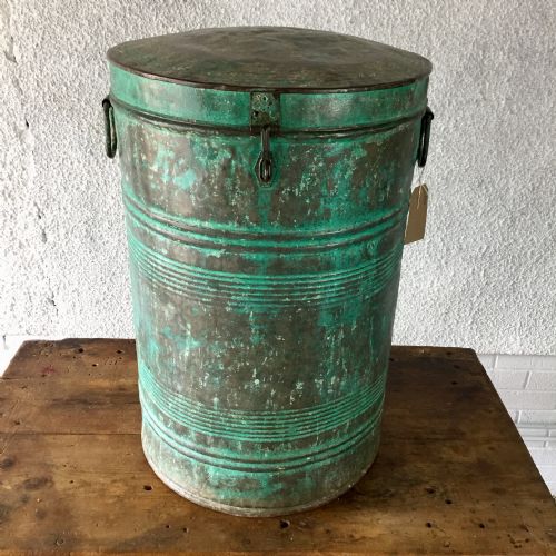 CIRCA 1900 STORAGE BIN WITH ORIGINAL PAINT - ADDITIONAL PHOTO 2