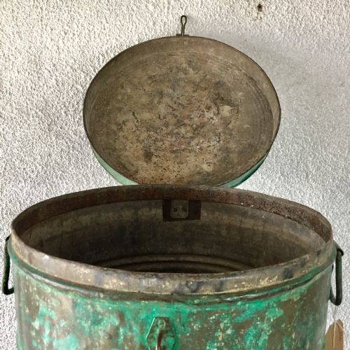 CIRCA 1900 STORAGE BIN WITH ORIGINAL PAINT - ADDITIONAL PHOTO 5