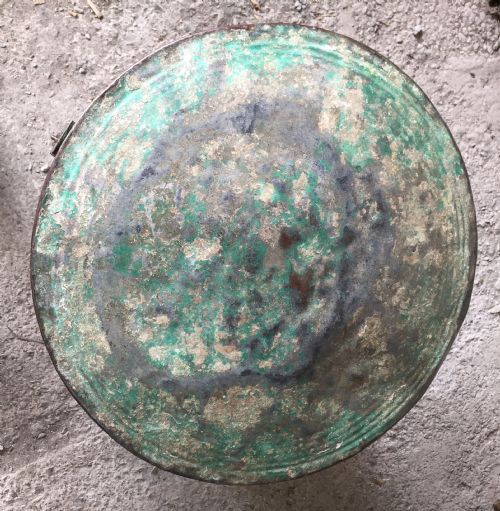 CIRCA 1900 STORAGE BIN WITH ORIGINAL PAINT - ADDITIONAL PHOTO 9