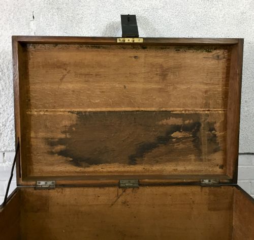 19TH CENTURY METAL BOUND OAK SILVER CHEST - ADDITIONAL PHOTO 6