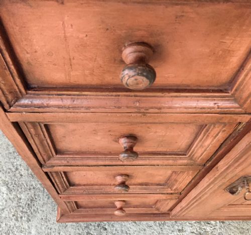 PAINTED PINE DRESSER IN ORIGINAL PAINT - ADDITIONAL PHOTO 6