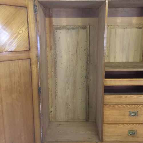 LATE VICTORIAN ASH GENTLEMAN'S WARDROBE - ADDITIONAL PHOTO 4