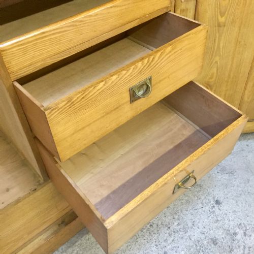 LATE VICTORIAN ASH GENTLEMAN'S WARDROBE - ADDITIONAL PHOTO 8