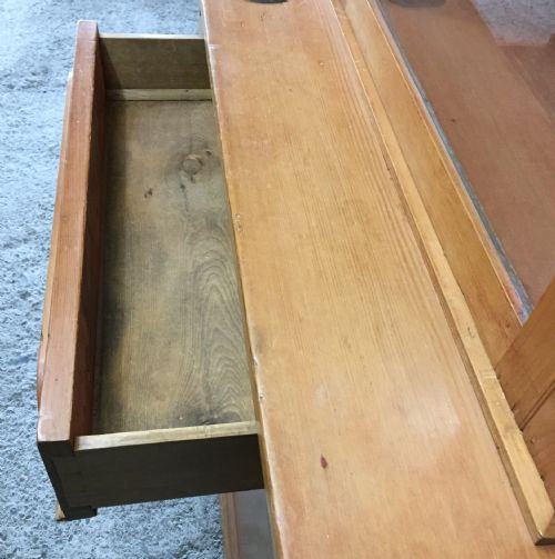 VICTORIAN PINE GLAZED TOP DRESSER - ADDITIONAL PHOTO 8