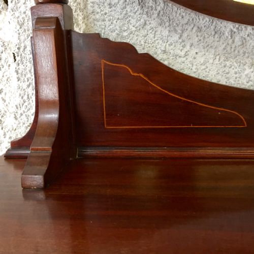 EDWARDIAN MAHOGANY DRESSING CHEST WITH 5 LONG GRADUATED DRAWERS - ADDITIONAL PHOTO 4