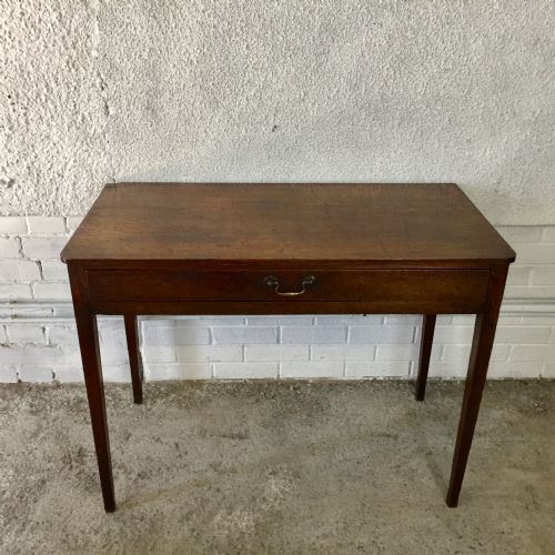 18TH CENTURY OAK SINGLE DRAWER SIDE TABLE - ADDITIONAL PHOTO 1