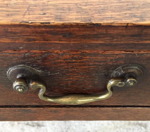 18TH CENTURY OAK SINGLE DRAWER SIDE TABLE - ADDITIONAL PHOTO 6