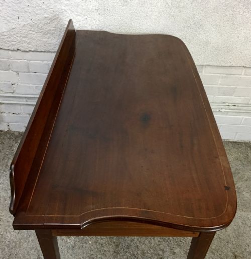VICTORIAN MAHOGANY SIDE WRITING TABLE - ADDITIONAL PHOTO 2
