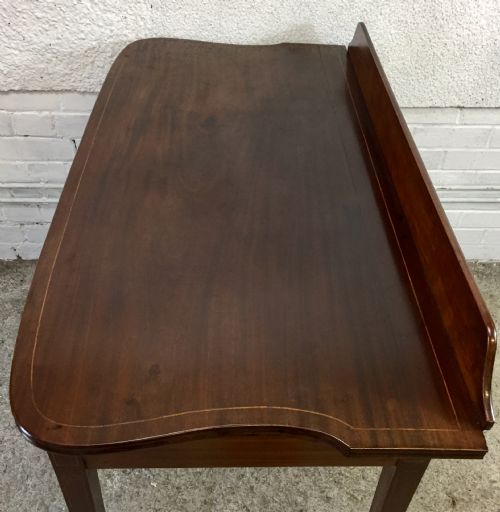 VICTORIAN MAHOGANY SIDE WRITING TABLE - ADDITIONAL PHOTO 3