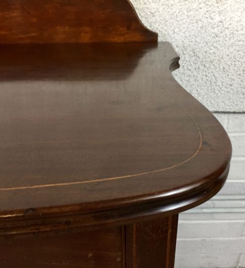 VICTORIAN MAHOGANY SIDE WRITING TABLE - ADDITIONAL PHOTO 4