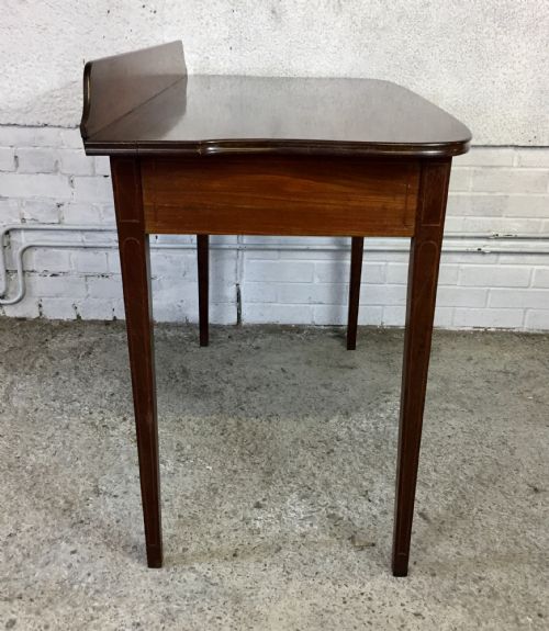 VICTORIAN MAHOGANY SIDE WRITING TABLE - ADDITIONAL PHOTO 11