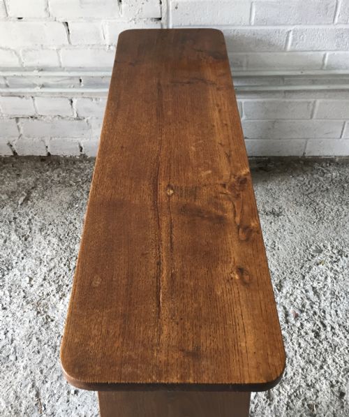 LATE 19TH EARLY 20TH CENTURY ELM BENCH - ADDITIONAL PHOTO 2