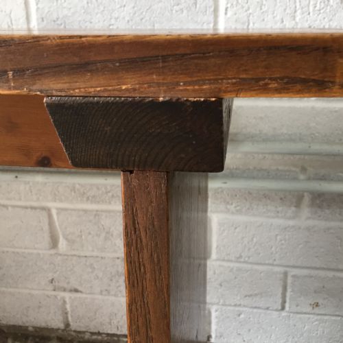 LATE 19TH EARLY 20TH CENTURY ELM BENCH - ADDITIONAL PHOTO 4