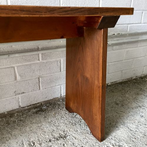 LATE 19TH EARLY 20TH CENTURY ELM BENCH - ADDITIONAL PHOTO 5