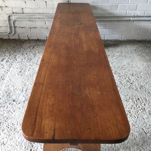LATE 19TH EARLY 20TH CENTURY ELM BENCH - ADDITIONAL PHOTO 3