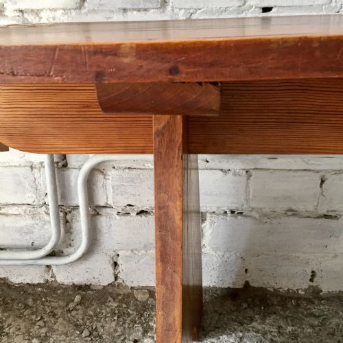 LATE 19TH EARLY 20TH CENTURY ELM BENCH - ADDITIONAL PHOTO 4