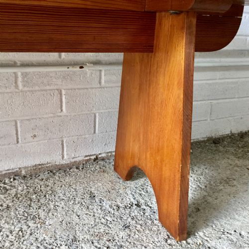 LATE 19TH EARLY 20TH CENTURY ELM BENCH - ADDITIONAL PHOTO 5