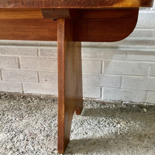 LATE 19TH EARLY 20TH CENTURY ELM BENCH - ADDITIONAL PHOTO 6