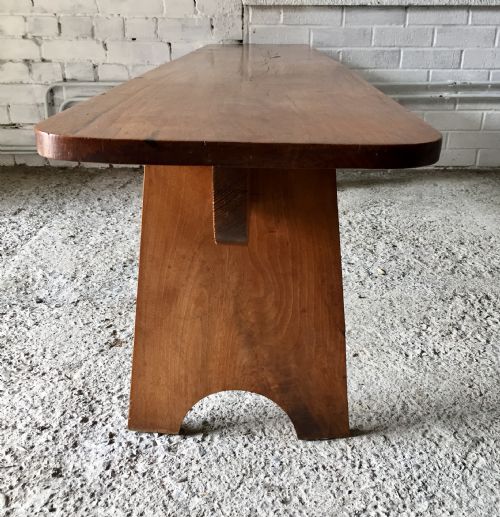 LATE 19TH EARLY 20TH CENTURY ELM BENCH - ADDITIONAL PHOTO 7