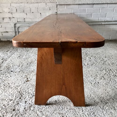 LATE 19TH EARLY 20TH CENTURY ELM BENCH - ADDITIONAL PHOTO 8