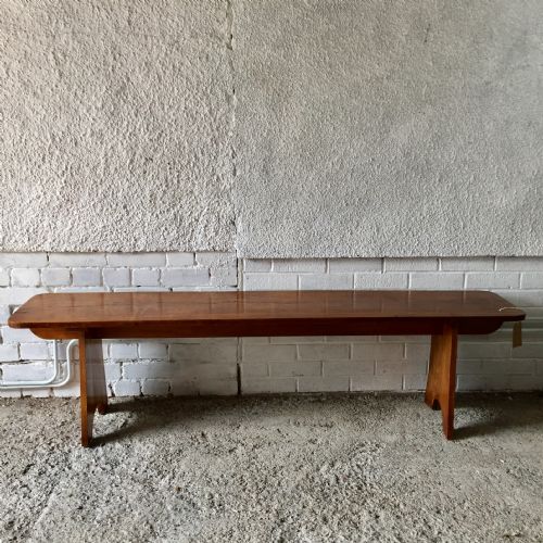 LATE 19TH EARLY 20TH CENTURY ELM BENCH - ADDITIONAL PHOTO 9