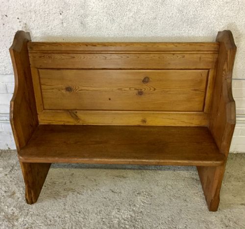 VICTORIAN PITCH PINE PEW - ADDITIONAL PHOTO 2