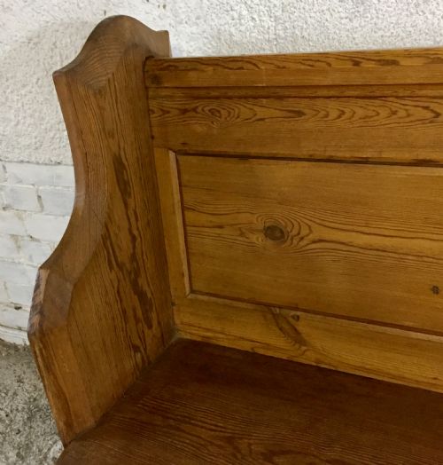 VICTORIAN PITCH PINE PEW - ADDITIONAL PHOTO 4