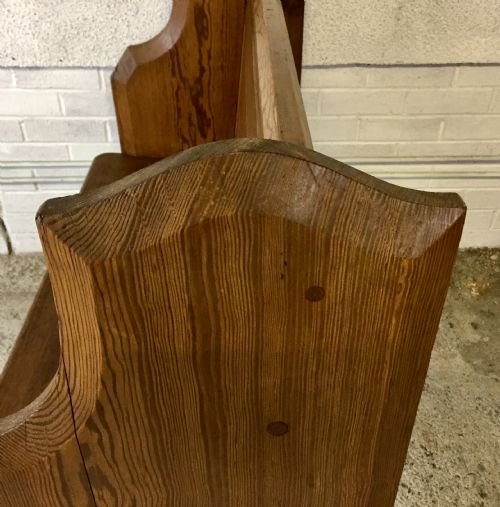 VICTORIAN PITCH PINE PEW - ADDITIONAL PHOTO 10