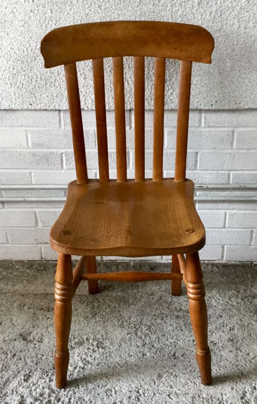 SET OF 4 ELM AND BEECH KITCHEN CHAIRS - ADDITIONAL PHOTO 1