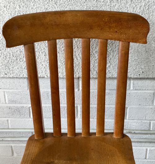 SET OF 4 ELM AND BEECH KITCHEN CHAIRS - ADDITIONAL PHOTO 2