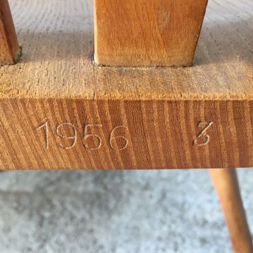 SET OF 4 ELM AND BEECH KITCHEN CHAIRS - ADDITIONAL PHOTO 7