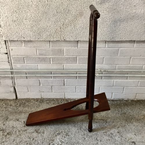 victorian mahogany folding boot jack - CATEGORY: ANTIQUE MISCELLANEOUS - DATED VICTORIAN