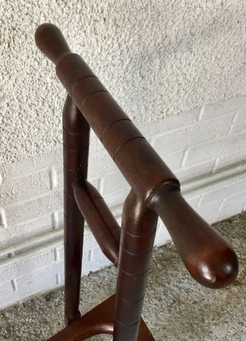 VICTORIAN MAHOGANY FOLDING BOOT JACK - ADDITIONAL PHOTO 2
