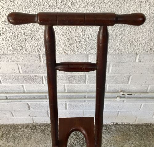 VICTORIAN MAHOGANY FOLDING BOOT JACK - ADDITIONAL PHOTO 3