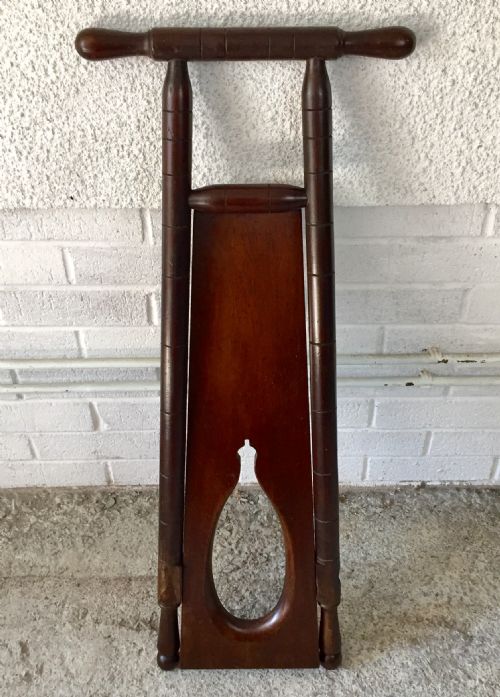 VICTORIAN MAHOGANY FOLDING BOOT JACK - ADDITIONAL PHOTO 9