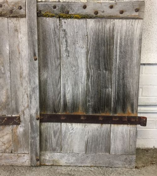 PAIR OF 19TH CENTURY FRENCH OAK DOORS - ADDITIONAL PHOTO 6