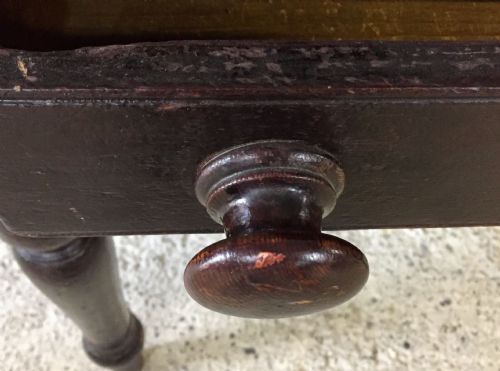 VICTORIAN PINE TABLE WITH ORIGINAL PAINT BASE - ADDITIONAL PHOTO 6