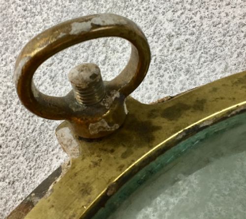 EARLY 20TH CENTURY BRASS PORTHOLE - ADDITIONAL PHOTO 2
