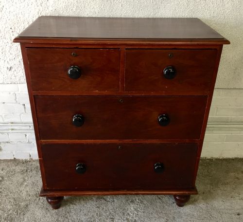 VICTORIAN PINE CHEST OF DRAWERS - ADDITIONAL PHOTO 1