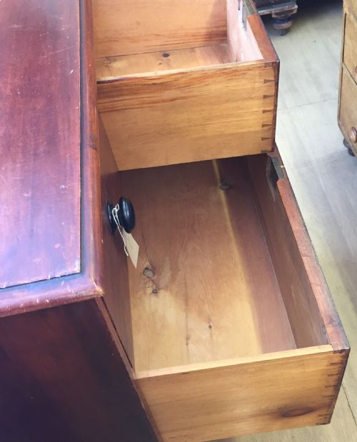 VICTORIAN PINE CHEST OF DRAWERS - ADDITIONAL PHOTO 5