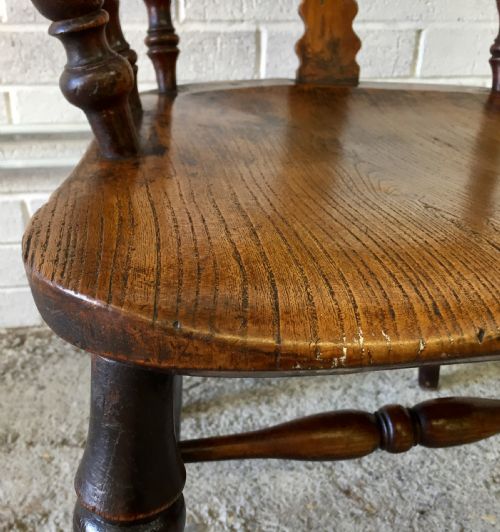 19TH CENTURY ELM AND BEECH WINDSOR CHAIR - ADDITIONAL PHOTO 7