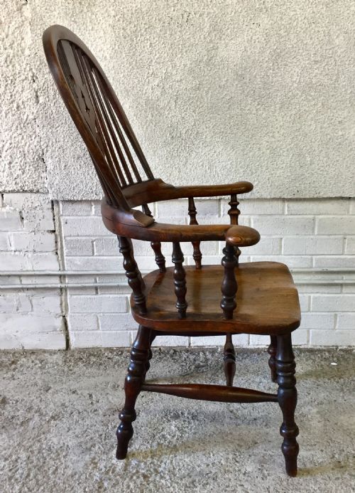 19TH CENTURY ELM AND BEECH WINDSOR CHAIR - ADDITIONAL PHOTO 10