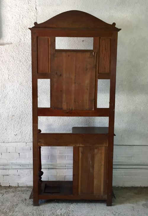 ENGLISH CARVED OAK HALL STAND - ADDITIONAL PHOTO 17